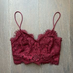 Topshop Lace Crop Top